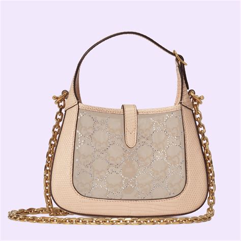 gucci jackie 1961 mini crystal gg lizard bag|Jackie 1961 mini lizard shoulder bag .